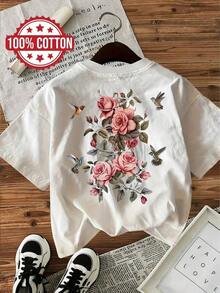 Dam-T-shirts - Vitt - Visa 3