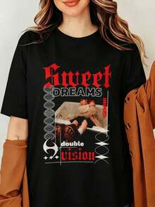 Women T-Shirts - Black - View 6