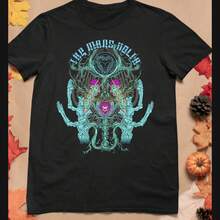 The Mars Volta Band Comfortable Outdoor T Shirt. - Black - View 1