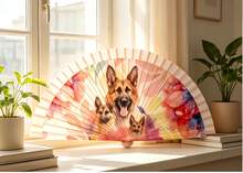 Hand Fans - Pastor Alemán - View 2
