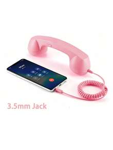 Retro Phone Handset For Cell Phones – Wired Vintage Telephone Handset With 3.5mm Jack, Built-In Microphone , For Smartphones, Tablets, And Computers - View 14