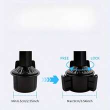 4-In-1 Car Phone Holder With Cup Holder Food Tray And Storage Space - Adjustable Waterproof Car Accessory - A - View 7