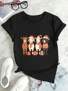 Women T-Shirts - Black - View 2