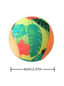 1pc Durable TPR Elastic Beach Ball - Colorful Water Fun Pool Ball, Suitable For Swimming Pool, Beach And Outdoor Games | Fun Pool Accessories, Colorful Design - 彩色 - 查看 10