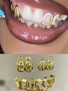 Invisible Braces For Confident Smile - Reduce Gaps, Stains And Overbite, Suitable For Casual Everyday Wear - Gold - View 1