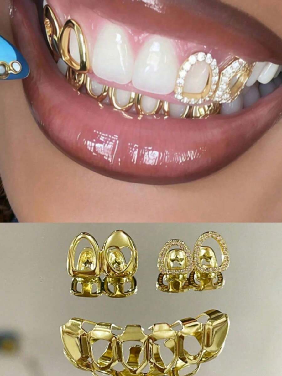 Invisible Braces For Confident Smile - Reduce Gaps, Stains And Overbite, Suitable For Casual Everyday Wear - Gold - View 1