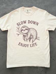 other S1Hirt, ow Down Enjoife T1EE, Cute other Lover Gift, other T S1Hirt, Funny Animal Graphic T1EE, Relaxed UniS1ex Top. - Blanco - Ver 2