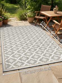 1pc 850gsm Crystal Velvet Area Rug, Non-Slip Indoor Outdoor Carpet, Soft Floor Mat For Garden, Courtyard, Porch, Doorway, Deck, Balcony, Backyard, Home Decor - A - View 14