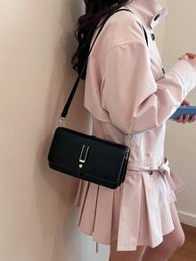 Versatile Minimalist Crossbody Bag For Women, Suitable For Commuting, Shopping, Work, Dating And Various Occasions, Elegant Design - Black - View 5