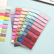1 Pack/7 Packs Gradient Multi-Color Mixed Index Tab Stickers, 200 Sheets Per Book, Vibrant Colors, Suitable For File Classification, Notebook Marking And Page Annotation, Office And School Supplies - Multicolor - View 4