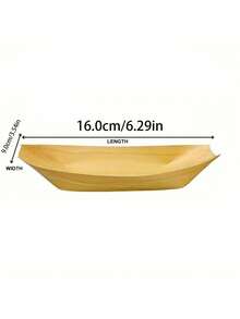 50 khay gỗ hình thuyền dùng một lần, bát và đĩa gỗ dùng một lần, đĩa thức ăn mini, khay sushi hình lá, bát gỗ, đĩa khai vị chất lượng cao cho tiệc tùng, dụng cụ ăn uống, thích hợp cho món khai vị, sushi, món tráng miệng, tiệc buffet - Trắng - Xem 12