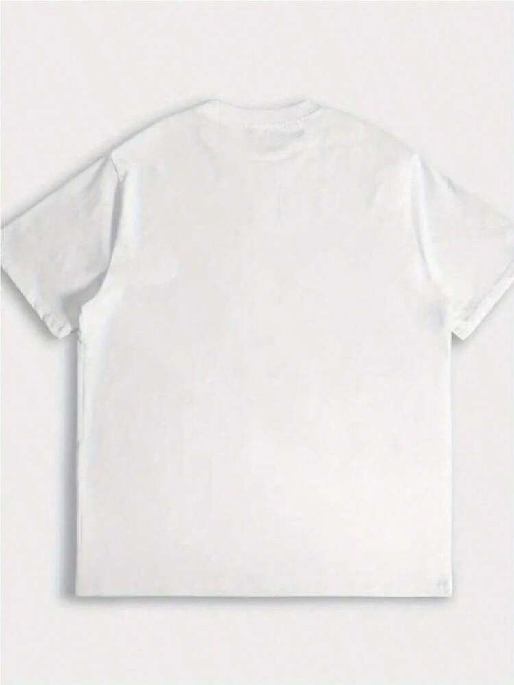 1 Piece Of Clothing For Educators - Teacher Shirt With Alphabet Letters And Cute Animal Patterns On A Black Background - Suitable For Kindergarten, Preschool, Nursery, And Primary School - Machine Washable - Birthday Gift - Back-To-School Collection, Teacher Costume, Soft Material, Fun Design, Exclusively For Preschool Teachers - 180g 100% Soft Cotton - L白色 - 查看 4