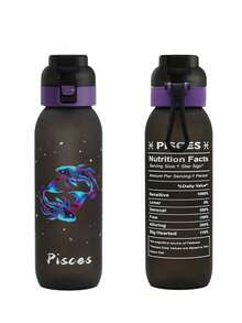 1 Sports Water Bottle, With 1 Random Flavor Pod, 33.81 Oz (Approx. 1000 Ml) Capacity, Compatible With 0 Sugar 0 Calorie Flavor Pods, Can Be Used As A Christmas Gift, Valentine's Day Gift, Or Birthday Gift. - Black - View 21
