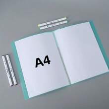 Carpeta de documentos A4 colorida con páginas intercambiables, adecuada para almacenar obras de arte y trabajos creativos, disponible en 1 pieza o 6 piezas, múltiples opciones de color - A - Ver 3