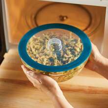 Rachael Ray Tools And Gadgets Silicone Suction Lid Set, 2 Piece - Teal - Teal + 2 Piece - View 6