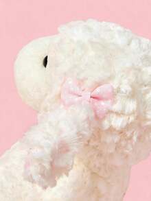 POKOJA LAND Cute Bow-Knot Little Sheep Plush Doll, Lifelike Soft Lamb Stuffed Animal Doll, Children's Gift - Multicolor - View 9