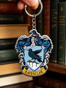 Colgante del entorno de la escuela de magia de Harry Potter - Llavero de silicona de doble cara de la escuela de magia Broche de metal accesorio para hombres - Multicolor - Ver 2