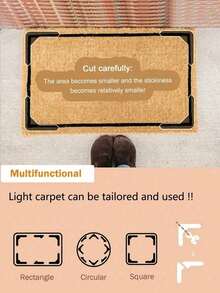 1/4/12/24pcs Rugs Rugs Living Room Solid Color Carpet Anti-Slip Tape, Double-Sided, Washable, Residue-Free & Reusable, Secures Carpet Corners - Upgraded Version - View 5