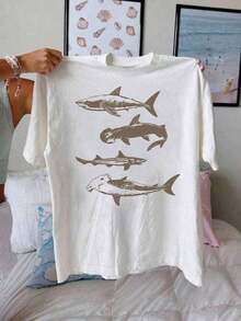 Women T-Shirts - White - View 6