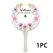 Personalized Wedding Hand Fan, Customizable With Name, Date, Photo And Other Information. Durable Plastic Handle, Suitable For Weddings, Bride Celebrations And Outdoor Events - Multicolor - View 14