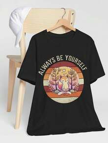 Alwa Be Yours S1Hirt Fox S1Hirt Be Yours T1S1Hirt Fox Lover Gift Motivational S1HirT1 Inspirational S1Hirute Fox T1S1Hirt. - Negro - Ver 2