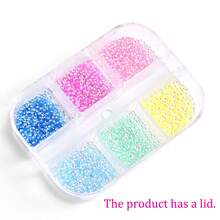 1mm Colorful Mini Nail Diamonds, 3D Resin Gems, Suitable For DIY Manicure, Mixed Color Nail Decorations, Sparkling Diamond Nail Accessories, Suitable For Manicure Art Handmade DIY - Multicolor - View 10
