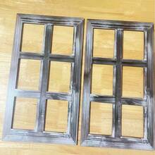 2件套复古木质窗框组合,农舍风格装饰百叶窗,适用于客厅、卧室、厨房的墙面装饰 - 彩色 - 查看 3