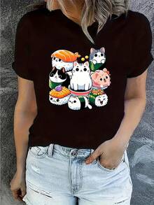 Women T-Shirts - Black - View 1