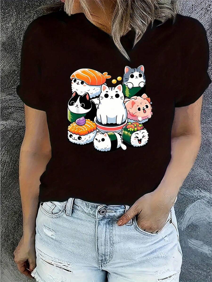 Women T-Shirts - Black - View 1
