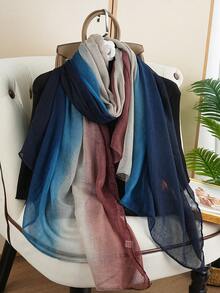 1pc 80*180CM New Fashion Printed Scarf, Versatile Shawl Wrap For Women, Luxury Outdoor Travel Neck Warmer - Multicolor - View 5