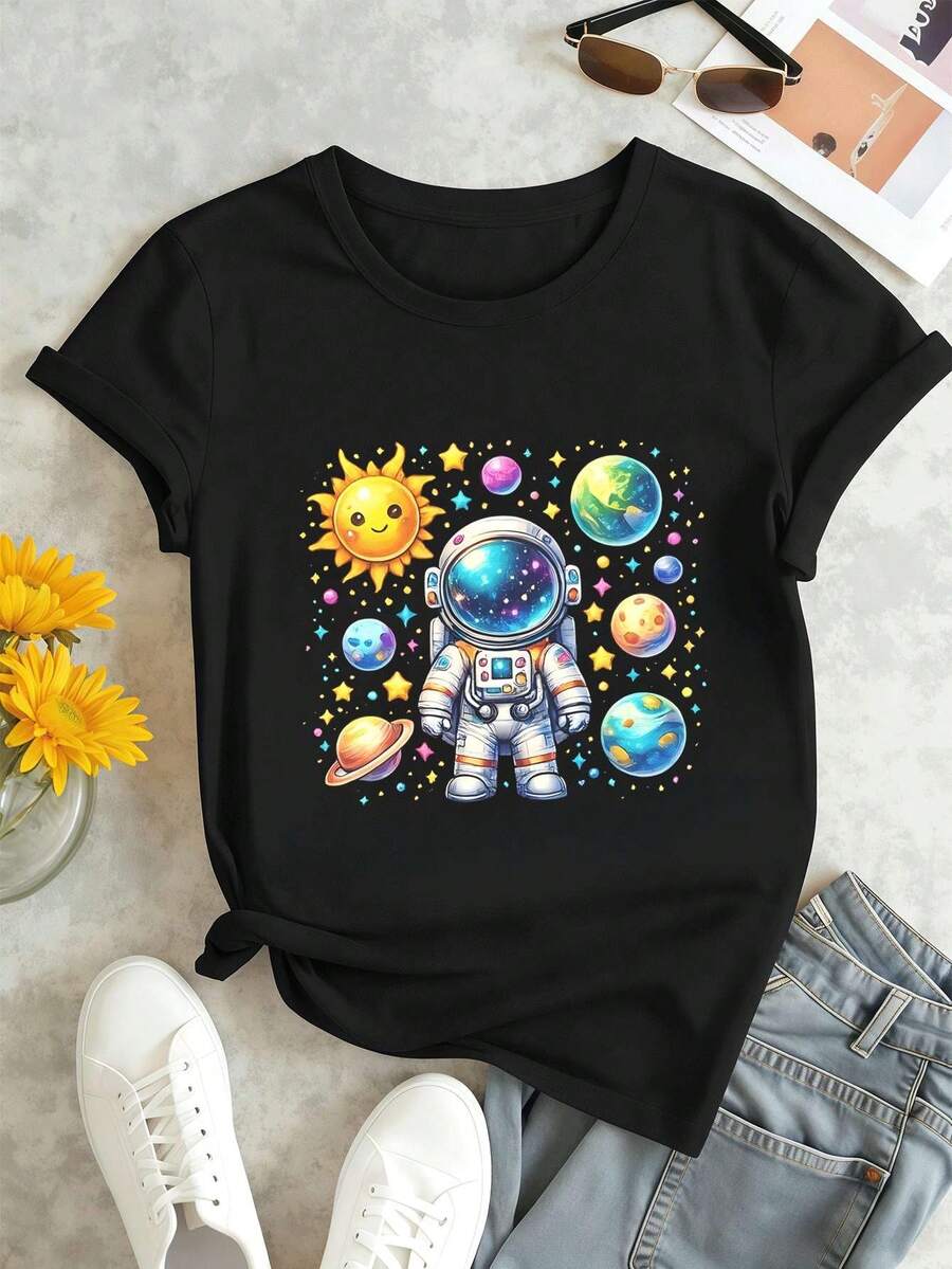 Women T-Shirts - Black - View 1