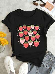 Women T-Shirts - Black - View 1
