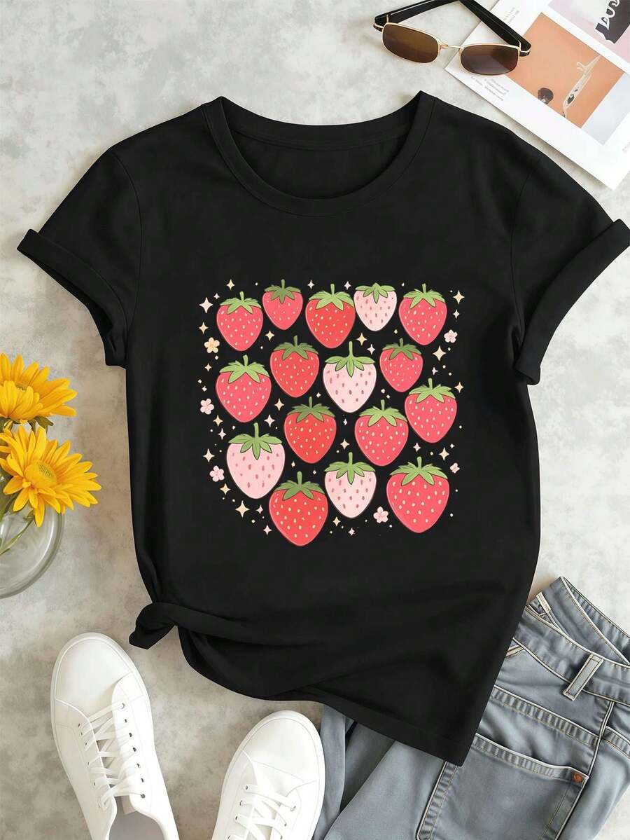 Women T-Shirts - Black - View 1