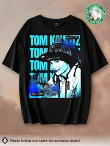 Men T-Shirts - 黑色 - 查看 1