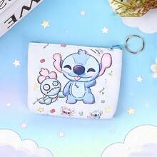 1pc Cute Cartoon Stitch Coin Purse, Fashionable Minimalist Design, Can Be Used As Earphone Storage Bag | Multifunctional Hanging Coin Pouch Key Holder Mini Storage Bag Zipper Small Wallet Suitable For Daily Outings And Travel, Can Store Lipstick, Makeup Brushes, Skincare Products, Coins, Small Items, Household Gifts, Holiday Gifts, Multifunctional Coin Purse - Multicolor - View 4
