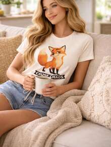 Fox T1S1Hirt Look Innocenause Chaos Graphic T1EE - Blanco - Ver 2