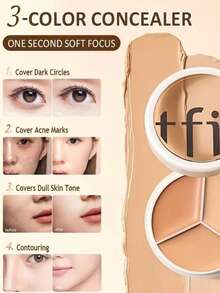 TFIT Cover Up Pro 遮瑕膏 02 WARM，全遮瑕修飾黑眼圈與瑕疵，防水、奶油質地可疊加，自然光澤與霧面，含玻尿酸與積雪草，防暈染，K-Beauty 韓系彩妝，OliveYoung，禮品，15g/0.52 Oz. - 02 WARM - 查看 5
