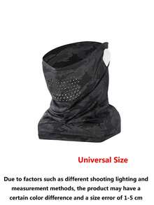 1pc Cycling Sun Protection Ice Silk Face Mask Neck Gaiter, Quick-Dry Breathable Cycling Face Mask - Multicolor - View 6