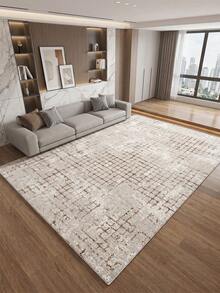 1pc Light Color Plaid Living Room Rug, Suitable For Kitchen, Dining Room, Bedroom, Room Holiday Decoration, Indoor/Outdoor, Office, Lobby, Anti-Slip Doormat, Bathroom Rug, Hallway, Study Gaming Area Rug. - Creamy White - View 7