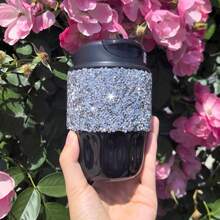 1個 260ml/380ml 鑲嵌閃亮水鑽 316不鏽鋼保溫咖啡杯水瓶 日常使用 - 彩色 - 查看 16