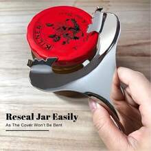 Mason Jar Opener, Stainless Steel Lid Lifter Tool, Multifunctional Can Opener, Easy Twist Top Removal For Jars And Various Lids - View 4
