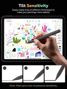 FCV 适用于 2018 年及之后发布的 iPad 的触控笔，兼容 Apple Pencil，支持防误触和倾斜功能，USB-C 快速充电，兼容 iPad 6-10、iPad Pro 11/12.9 英寸/iPad M4、iPad Air 3/4/5/6、iPad mini 5/6。[内置 90mAh 锂电池，不具备磁吸充电功能] - 查看 3