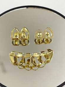 Invisible Braces For Confident Smile - Reduce Gaps, Stains And Overbite, Suitable For Casual Everyday Wear - Gold - View 2