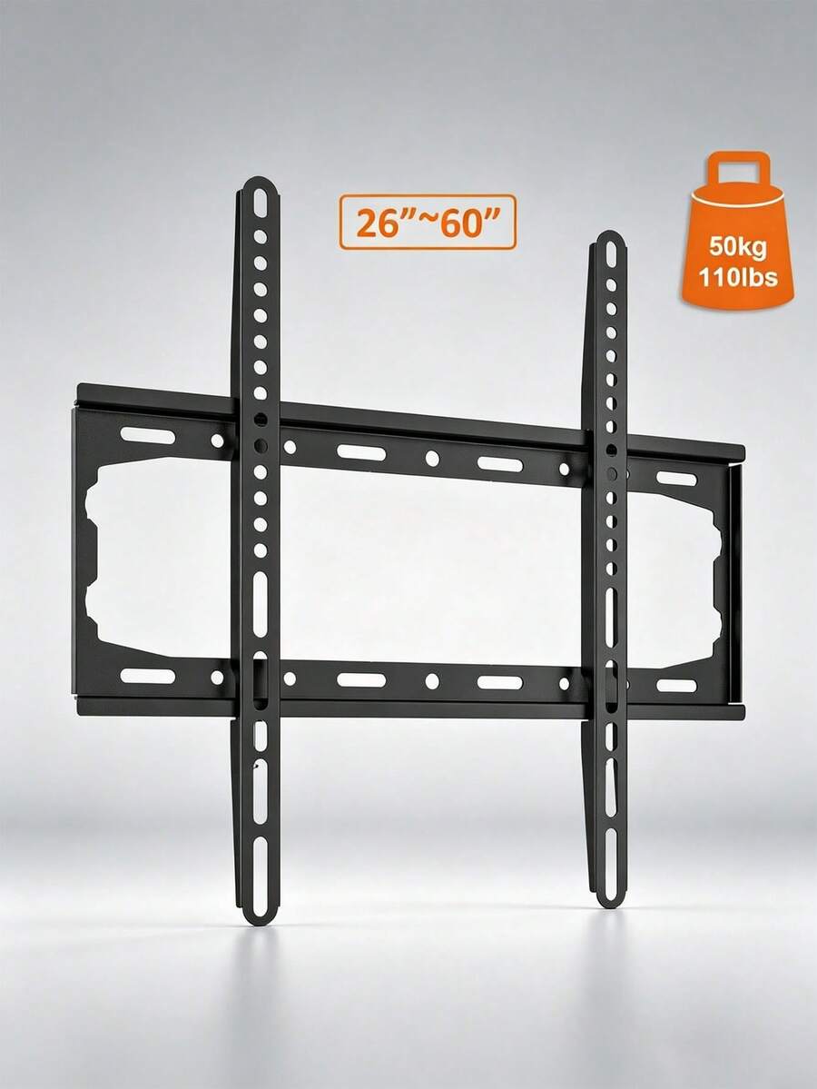 1 Giá đỡ treo tường TV siêu mỏng phù hợp với TV từ 26-60 inch - Thiết kế kín đáo, tải trọng tối đa 50kg (110lbs), VESA 400x400mm - Giữ TV chắc chắn cho trải nghiệm xem tuyệt vời.