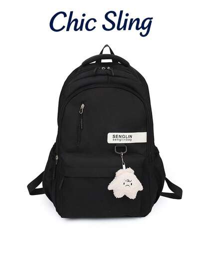 SHILAN Lightweight Breathable Casual Backpack With Side Pockets, Multi-Purpose Bag For School / Tutoring Classes / Short Trips