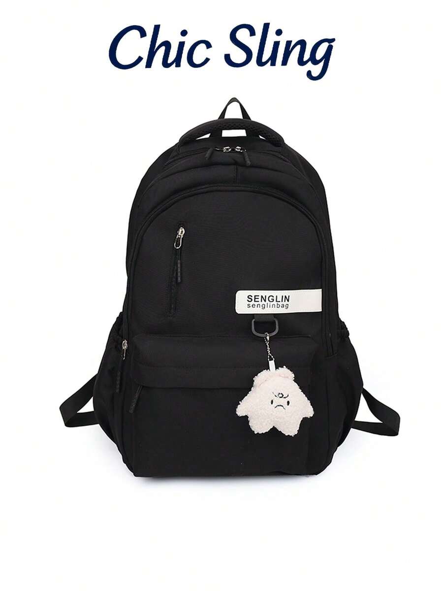 SHILAN 轻便透气休闲背包,带侧袋,多功能包,适合上学/补习班/短途旅行 - 彩色 - 查看 1