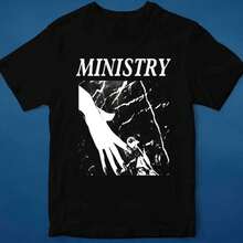 Ministry R1OCk Band T1 Shirt For Women Shirt 100% Cotton Unisex T-Shirt - Premium Casual Comfortable Fit T-Shirt - 黑色 - 查看 1