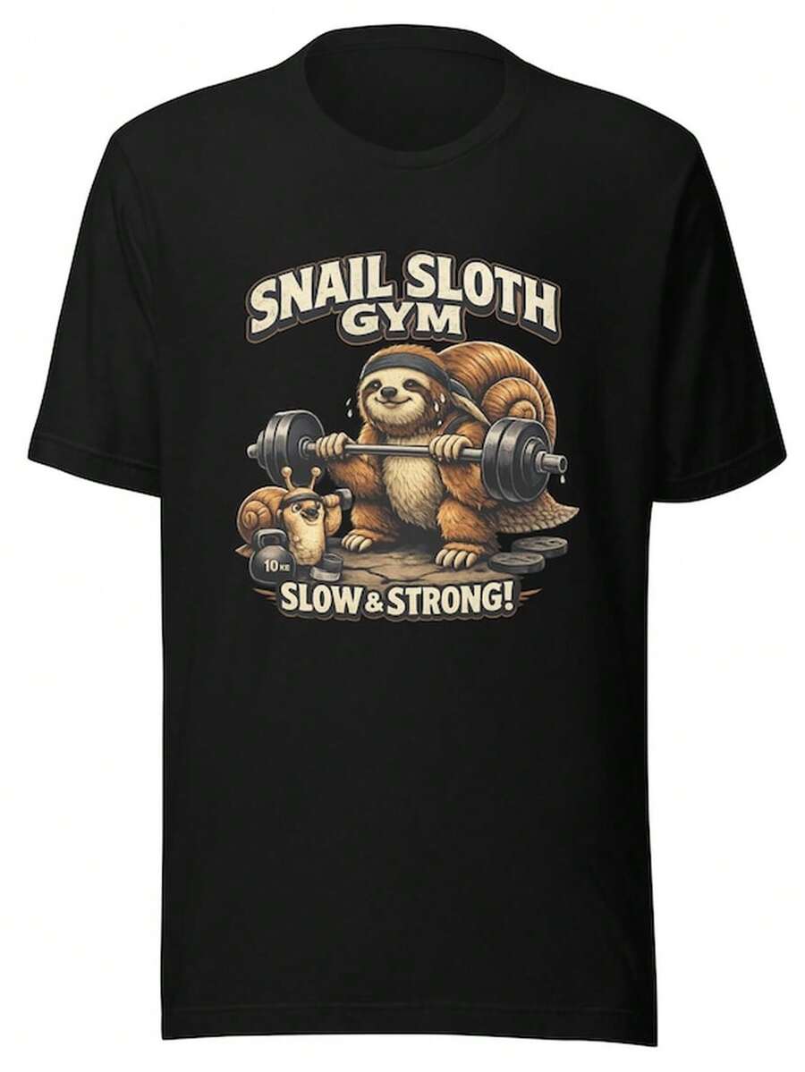 Funny other Snail Gym T1S1Hirt ow Strong Fitness T1EE