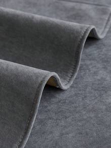 1 buah Sarung Sofa Anti Selip Warna Polos, Cocok untuk Semua Musim, Sarung Sofa Anti Debu, Ramah Hewan Peliharaan dan Anti Gores, Dapat Dicuci dengan Mesin, Untuk Dekorasi Ruangan, Cocok untuk Sofa Bentuk L, Sofa Satu/Dua/Tiga/Empat Dudukan dan Sofa Seksi (Dijual Terpisah) - Dark Grey - View 8