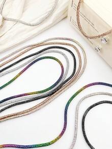 Dây đeo điện thoại đính đá pha lê toàn bộ 6cm, dây đeo chéo cao cấp chống thất lạc dành cho nữ. - Nhiều màu - Xem 3